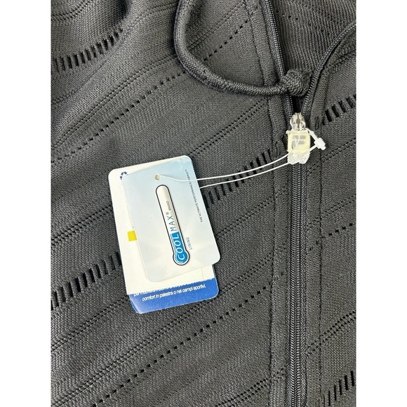 Fila Women's M Long Hooded Full Zip Jacket Black Beach Cover Up NEW With Tags - Picture 3 of 11